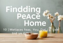 Evde Huzur Bulmak: Günlük Yaşamda Kullanabileceğiniz 10 Yöntem Finding Peace at Home: 10 Methods You Can Use in Daily Life