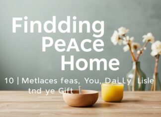 Evde Huzur Bulmak: Günlük Yaşamda Kullanabileceğiniz 10 Yöntem Finding Peace at Home: 10 Methods You Can Use in Daily Life