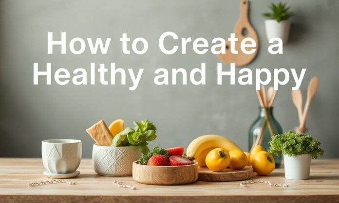 How to Create a Healthy and Happy Lifestyle at Home?