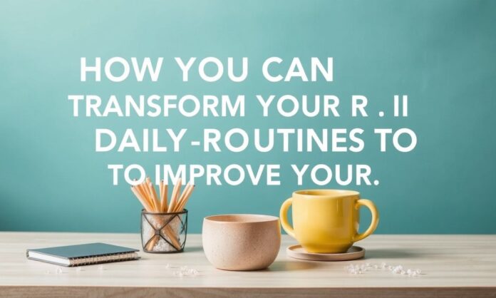 How You Can Transform Your Daily Routines to Improve Your Quality of Life