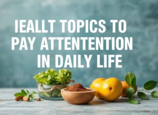 Günlük Yaşamda Dikkat Edilmesi Gereken Sağlık Konuları Health Topics to Pay Attention to in Daily Life