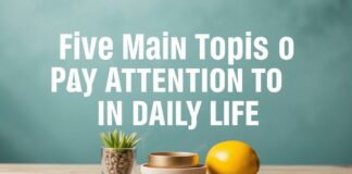 Günlük Yaşamda Dikkate Almanız Gereken 5 Ana Konu Five Main Topics to Pay Attention to in Daily Life