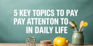 Günlük Yaşamda Dikkate Almanız Gereken 5 Ana Konu 5 Key Topics to Pay Attention to in Daily Life
