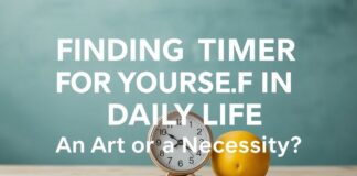 Günlük Yaşamda Kendi İçin Zaman Bulmak: Bir Sanat Mı, Bir Gereklilik Mi? Finding Time for Yourself in Daily Life: An Art or a Necessity?