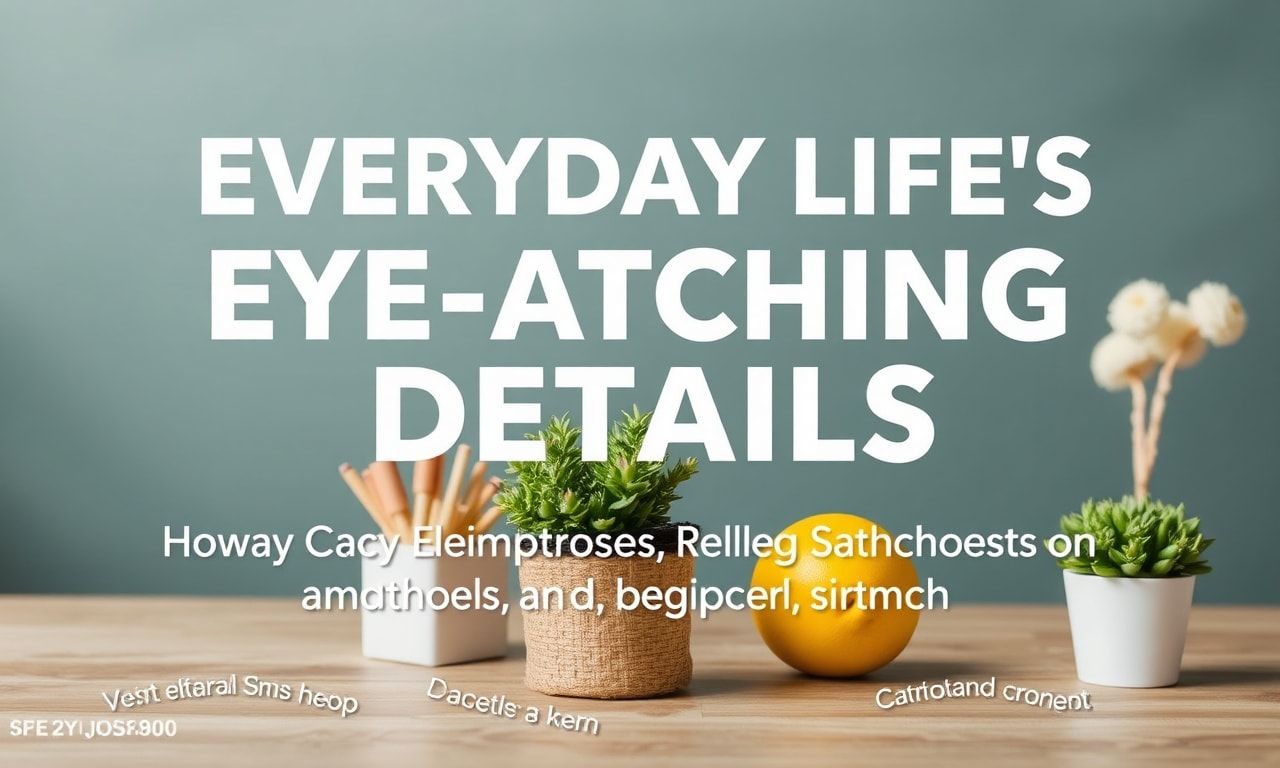 Günlük Yaşamda Dikkat Çekici Detaylar: Evimizi, İlişkilerimizi ve Kişisel Gelişimimizi Nasıl İyileştirebiliriz?