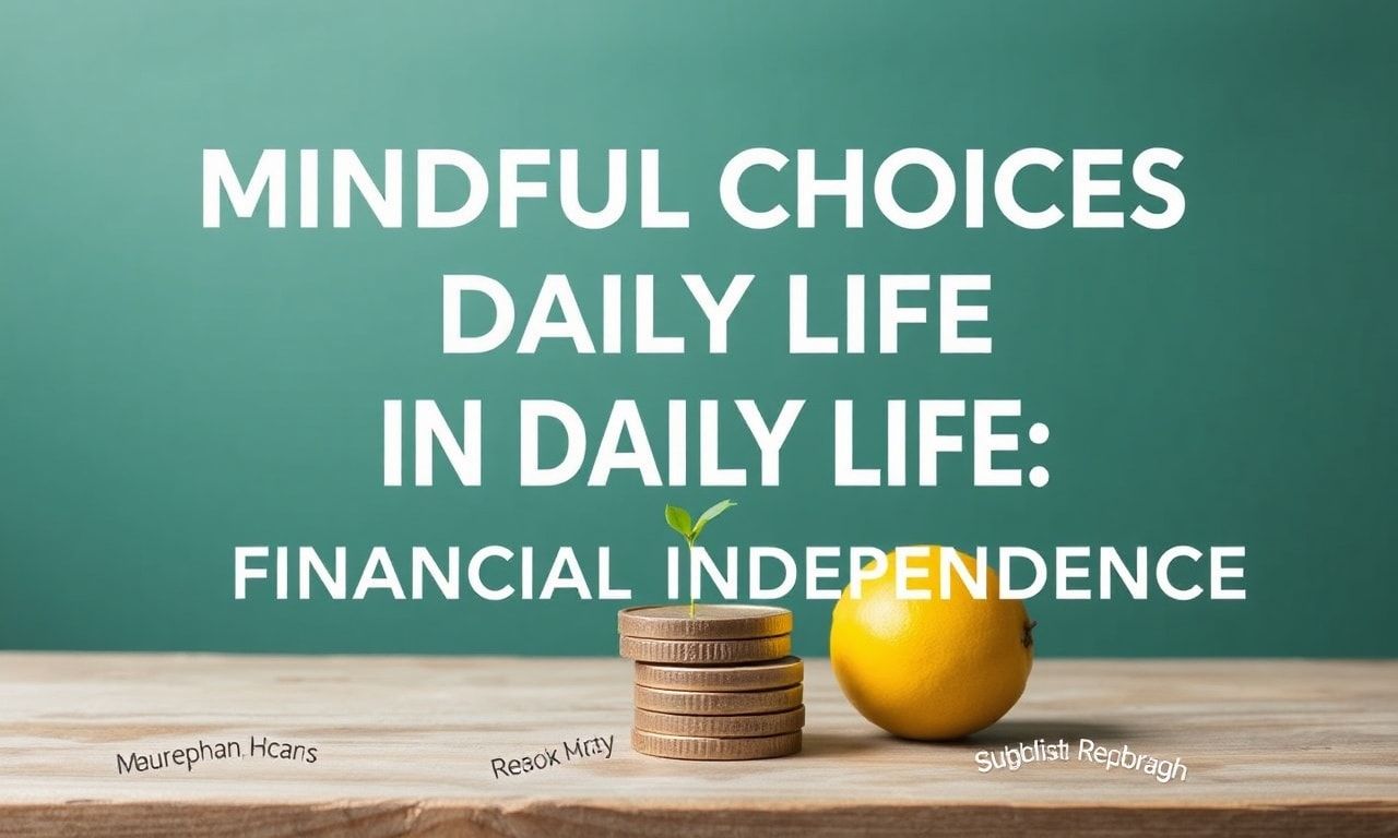 Günlük Yaşamda Dikkatli Seçimler: Finansal Bağımsızlık Yolu