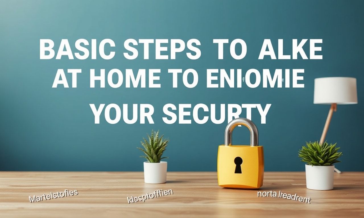 Güvenliğinizi Artırmak İçin Evde Almanız Gereken Temel Adımlar