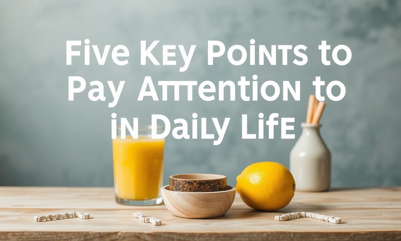 Günlük Yaşamda Dikkate Almanız Gereken 5 Anahtar Nokta